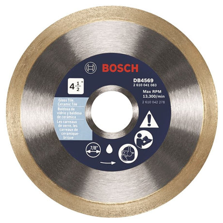 Bosch | DB4569 4 - 1/2 In. Premium Continuous Rim Diamond Blade - Mississauga Hardware Centre IncBOSCHDB4569