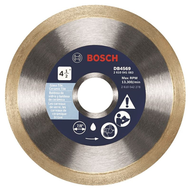 Bosch | DB4569 4 - 1/2 In. Premium Continuous Rim Diamond Blade - Mississauga Hardware Centre IncBOSCHDB4569