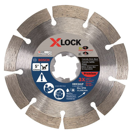 Bosch DBX541P 5 In. X - LOCK Premium Segmented Diamond Blade Premium - Mississauga Hardware Centre IncBoschDBX541P