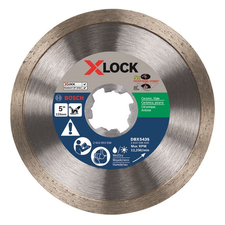 Bosch DBX543S 5 In. X - LOCK Continuous Rim Diamond Blade - Mississauga Hardware Centre IncBOSCHDBX543S