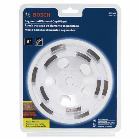 Bosch | DC510H 5 In. Double Row Segmented Diamond Cup Wheel - Mississauga Hardware Centre IncBOSCHDC510H