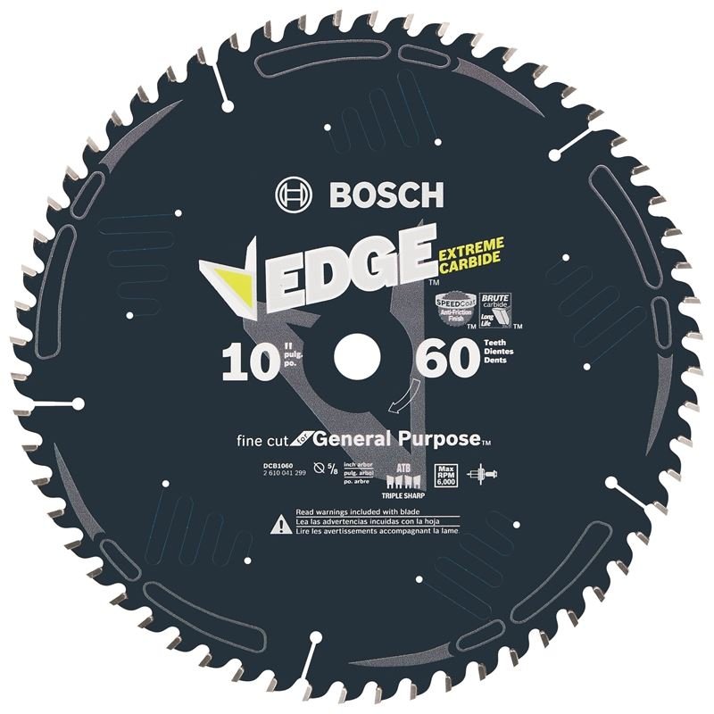 Bosch | DCB1060 10 In. 60 Tooth Edge Circular Saw Blade for Fine Finish - Mississauga Hardware Centre IncBOSCHDCB1060