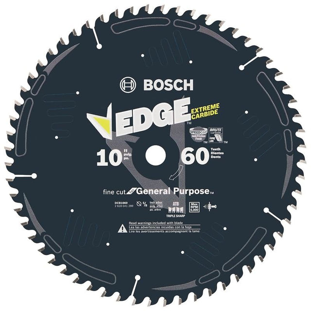 Bosch | DCB1060 10 In. 60 Tooth Edge Circular Saw Blade for Fine Finish - Mississauga Hardware Centre IncBOSCHDCB1060