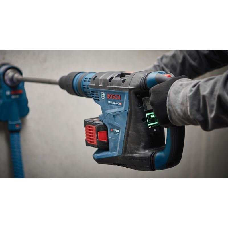 Bosch GBH18V - 40CK27 PROFACTOR 18V Hitman Connected - Ready SDS - max 1 - 5/8 In. Rotary Hammer Kit with (2) CORE 18V 12.0 Ah PROFACTOR Exclusive Batteries - Mississauga Hardware Centre IncBOSCHGBH18V-40CK27