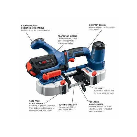 Bosch GCB18V - 2N 18V Compact Band Saw (Bare Tool) - Mississauga Hardware Centre IncBoschGCB18V-2N