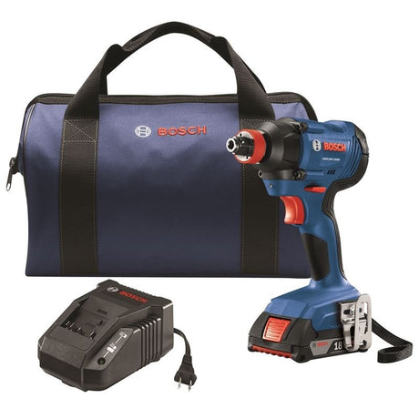 Bosch GDX18V - 1600B12 18V Freak 1/4 In. and 1/2 In. Two - In - One Bit/Socket Impact Driver Kit - Mississauga Hardware Centre IncBOSCHGDX18V-1600B12