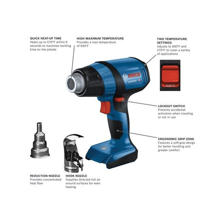 Bosch GHG18V50 - 50N 18V Heat Gun (Bare Tool) - Mississauga Hardware Centre IncBoschGHG18V-50N