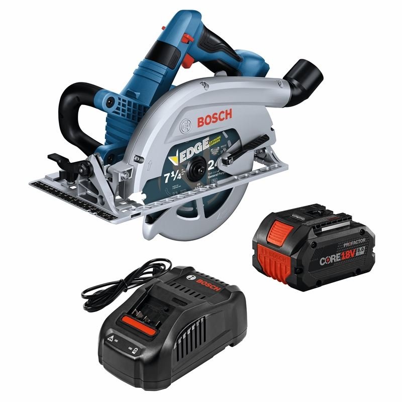Bosch GKS18V - 26LB14 PROFACTOR 18V Strong Arm 7 - 1/4 In. Blade Left Circular Saw Kit with (1) CORE 18V 8.0 Ah PROFACTOR Performance Battery - Mississauga Hardware Centre IncBOSCHGKS18V-26LB14