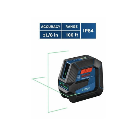 Bosch GLL100 - 40G Green - Beam Self - Leveling Cross - Line Laser - Mississauga Hardware Centre IncBOSCHGLL100-40G