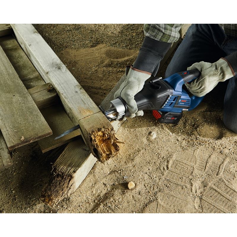 Bosch GSA18V - 125K14A 18V EC Brushless 1 - 1/4 In. - Stroke Multi - Grip Reciprocating Saw Kit with (1) CORE18V 8.0 Ah Performance Battery - Mississauga Hardware Centre IncBOSCHGSA18V-125K14A