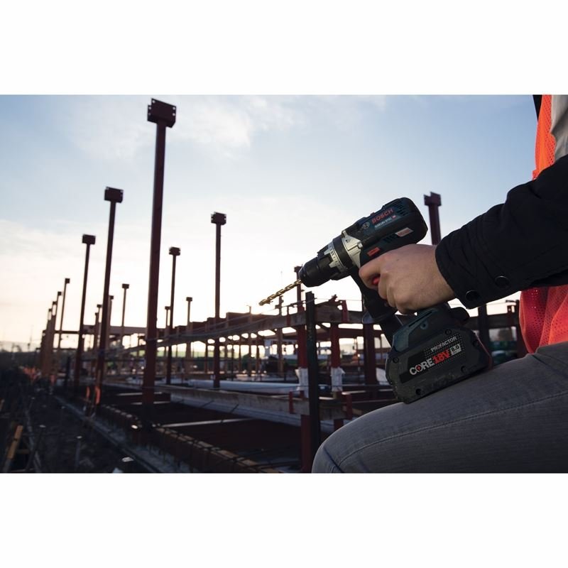 Bosch GSB18V - 975CB25 18V Brushless Connected - Ready 1/2 In. Hammer Drill/Driver Kit with (2) CORE18V 4.0 Ah Compact Batteries - Mississauga Hardware Centre IncBOSCHGSB18V-975CB25