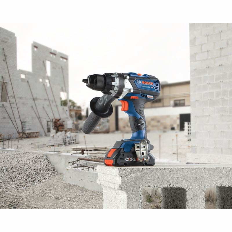 Bosch GSB18V - 975CB25 18V Brushless Connected - Ready 1/2 In. Hammer Drill/Driver Kit with (2) CORE18V 4.0 Ah Compact Batteries - Mississauga Hardware Centre IncBOSCHGSB18V-975CB25