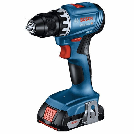 Bosch GSR18V - 400B22 18V Compact Brushless 1/2 In. Drill/Driver Kit with (2) 2.0 Ah SlimPack Batteries - Mississauga Hardware Centre IncBoschGSR18V-400B22