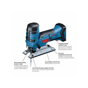 Bosch GST18V - 47N 18V Barrel - Grip Jig Saw (Bare Tool) - Mississauga Hardware Centre IncBoschGST18V-47N