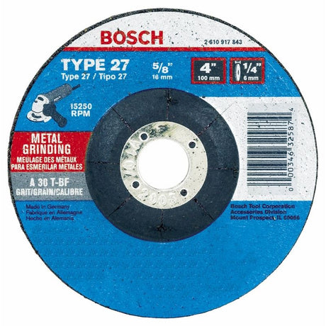 Bosch | GW27M600 6 In. 1/4 In. 7/8 - 11 In. Arbor Type 27 30 Grit Grinding Abrasive Wheel - Mississauga Hardware Centre IncBOSCHGW27M600