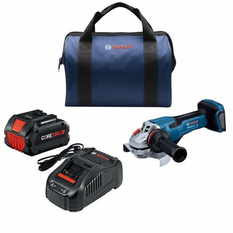Bosch GWS18V - 13PB14 PROFACTOR 18V Spitfire 5 - 6 In. Angle Grinder with Paddle Switch with (1) CORE 18V 8.0 Ah PROFACTOR Performance Battery - Mississauga Hardware Centre IncBOSCHGWS18V-13PB14
