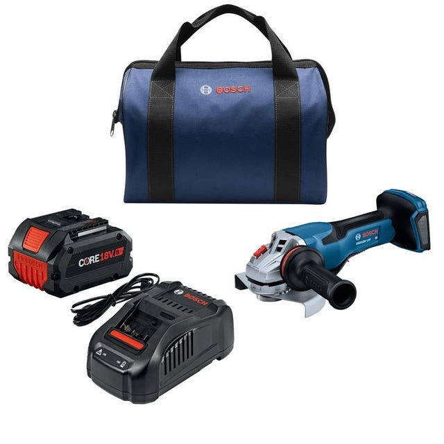 Bosch GWS18V - 13PB14 PROFACTOR 18V Spitfire 5 - 6 In. Angle Grinder with Paddle Switch with (1) CORE 18V 8.0 Ah PROFACTOR Performance Battery - Mississauga Hardware Centre IncBOSCHGWS18V-13PB14