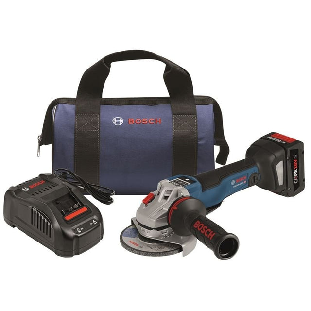 Bosch | GWS18V - 45PSCB14 18V EC Brushless Connected 4 - 1/2 In. Angle Grinder Kit with No Lock - On Paddle Switch - Mississauga Hardware Centre IncBOSCHGWS18V-45PSCB14