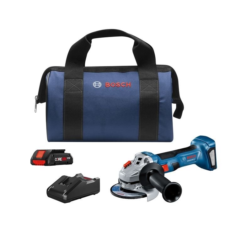 Bosch GWS18V - 8B15 18V Brushless 4 - 1/2 In. Angle Grinder Kit with (1) CORE18V 4.0 Ah Compact Battery - Mississauga Hardware Centre IncBOSCHGWS18V-8B15