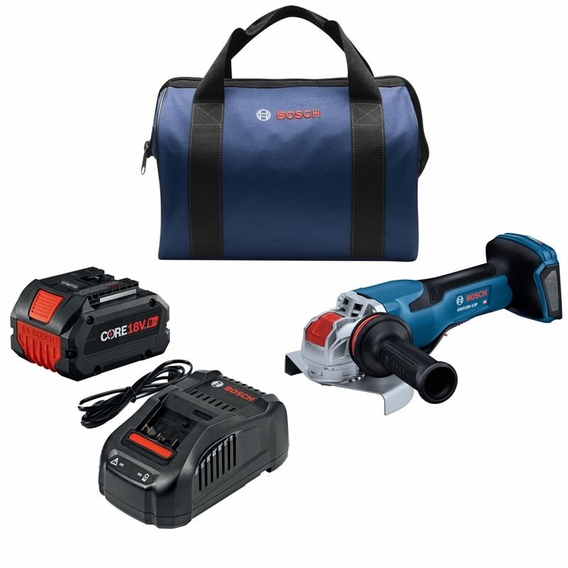 Bosch GWX18V - 13PB14 PROFACTOR 18V Spitfire X - LOCK 5 - 6 In. Angle Grinder with Paddle Switch and (1) CORE 18V 8.0 Ah PROFACTOR Performance Battery - Mississauga Hardware Centre IncBOSCHGWX18V-13PB14
