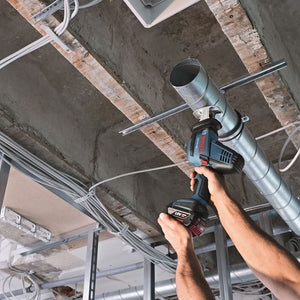 Bosch GXL18V - 496B22 18 V 4 - Tool Combo Kit with Compact Tough 1/2 In. Drill/Driver, 1/4 In. and 1/2 In. Two - In - One Bit/Socket Impact Driver, Compact Reciprocating Saw and LED Worklight - Mississauga Hardware Centre IncBOSCHGXL18V-496B22