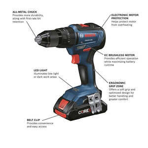 Bosch GXL18V - 501B25 18V 5 Tool Combo Kit - Mississauga Hardware Centre IncBOSCHGXL18V-501B25