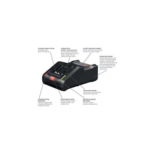 Bosch GXS18V - 13N24 18V CORE18V Performance Starter Kit with (2) CORE18V 8.0 Ah PROFACTOR Performance Batteries and (1) GAL18V - 160C 18V Lithium - Ion Battery Turbo Charger - Mississauga Hardware Centre IncBOSCHGXS18V-13N24