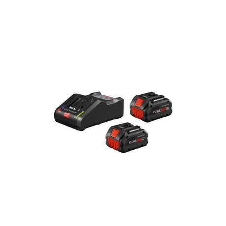 Bosch GXS18V - 13N24 18V CORE18V Performance Starter Kit with (2) CORE18V 8.0 Ah PROFACTOR Performance Batteries and (1) GAL18V - 160C 18V Lithium - Ion Battery Turbo Charger - Mississauga Hardware Centre IncBOSCHGXS18V-13N24