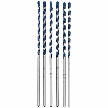 Bosch | HCBG600T 6 pc. BlueGranite Turbo Carbide Hammer Drill Bits Set - Mississauga Hardware Centre IncBOSCHHCBG600T