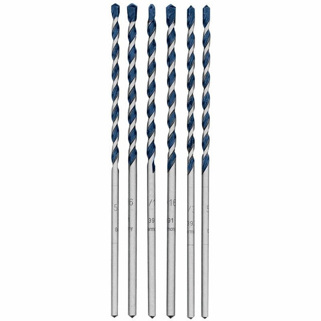 Bosch | HCBG600T 6 pc. BlueGranite Turbo Carbide Hammer Drill Bits Set - Mississauga Hardware Centre IncBOSCHHCBG600T