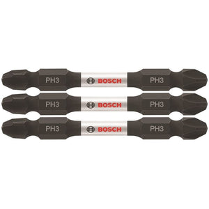 Bosch | ITDEPH32503 3 pc. Impact Tough 2.5 In. Phillips 3 Double - Ended Bits - Mississauga Hardware Centre IncBOSCHITDEPH32503
