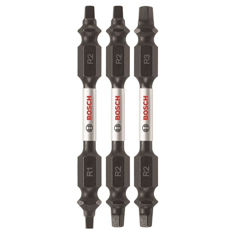 Bosch | ITDESQV2503 3 pc. Impact Tough 2.5 In. Square Double - Ended Bit Set - Mississauga Hardware Centre IncBOSCHITDESQV2503