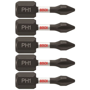 Bosch | ITPH1105 5 pc. Impact Tough 1 In. Phillips 1 Insert Bits - Mississauga Hardware Centre IncBOSCHITPH1105