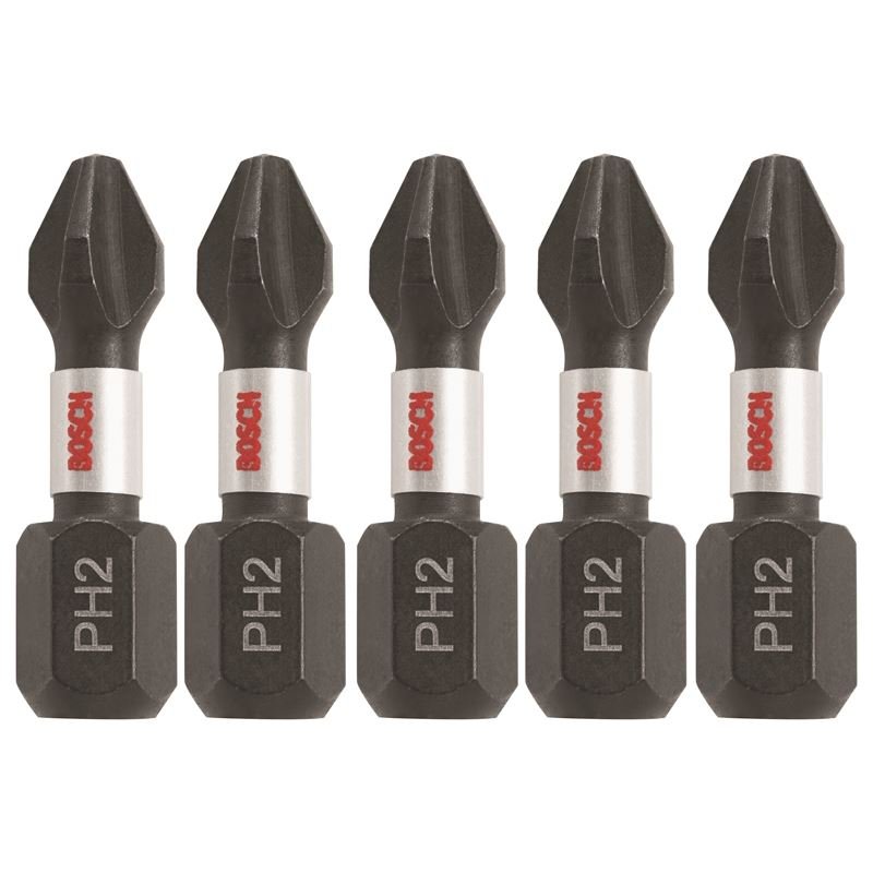 Bosch | ITPH2105 5 pc. Impact Tough 1 In. Phillips 2 Insert Bits - Mississauga Hardware Centre IncBOSCHITPH2105