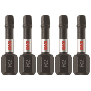 Bosch | ITSQ2105 5 pc. Impact Tough 1 In. Square 2 Insert Bits - Mississauga Hardware Centre IncBOSCHITSQ2105