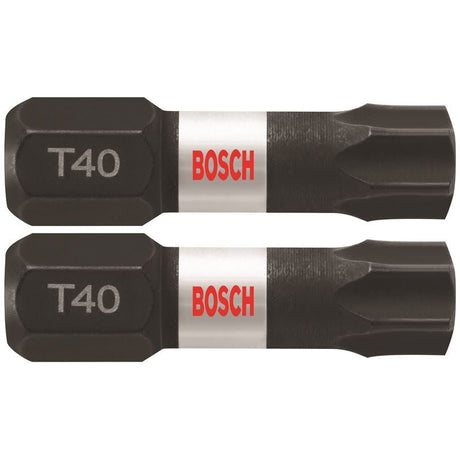 Bosch | ITT40102 2 pc. Impact Tough 1 In. Torx 40 Insert Bits - Mississauga Hardware Centre IncBOSCHITT40102