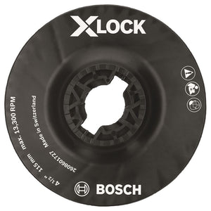 Bosch MGX0450 4 - 1/2 In. X - LOCK Backing Pad with X - LOCK Clip - Medium Hardness - Mississauga Hardware Centre IncBoschMGX0450