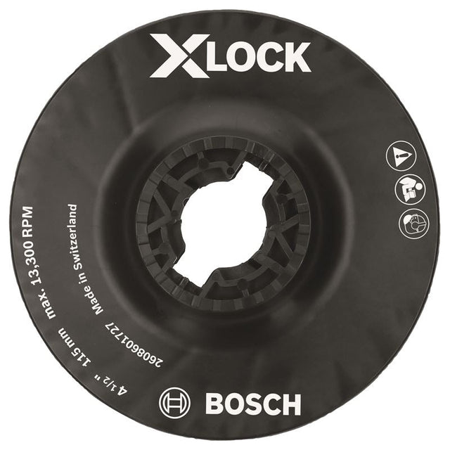 Bosch MGX0450 4 - 1/2 In. X - LOCK Backing Pad with X - LOCK Clip - Medium Hardness - Mississauga Hardware Centre IncBoschMGX0450