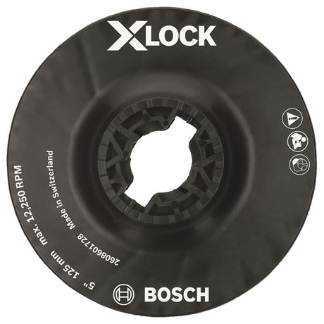 Bosch MGX0500 5 In. X - LOCK Backing Pad with X - LOCK Clip - Medium Hardness - Mississauga Hardware Centre IncBOSCHMGX0500