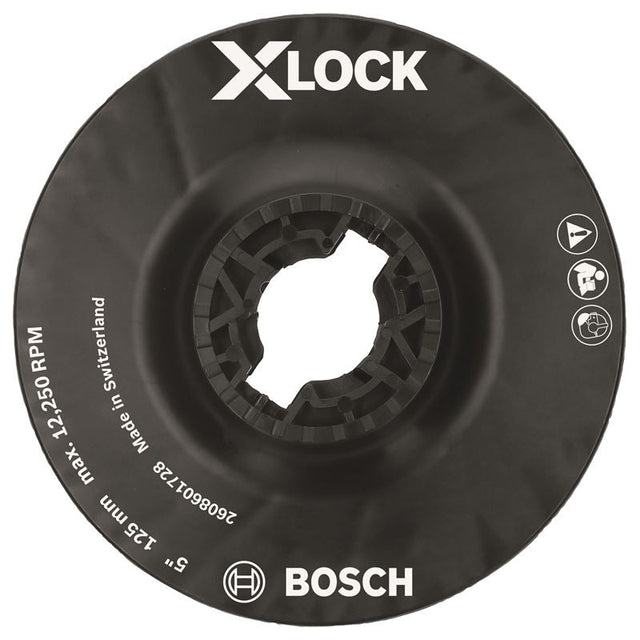 Bosch MGX0500 5 In. X - LOCK Backing Pad with X - LOCK Clip - Medium Hardness - Mississauga Hardware Centre IncBOSCHMGX0500