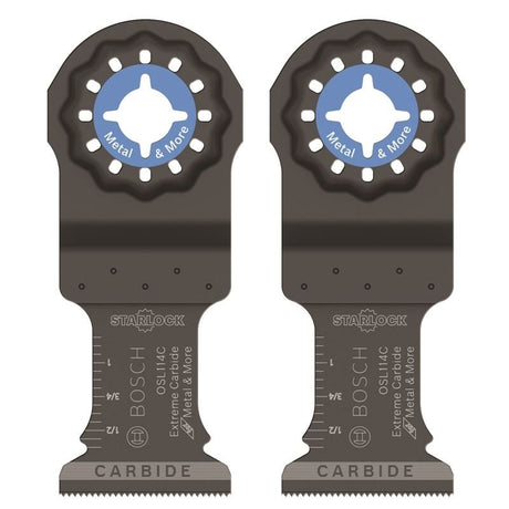 Bosch | OSL114C - 2 1 - 1/4 In. Starlock Carbide Plunge Cut Blade 2 Pk. - Mississauga Hardware Centre IncBOSCHOSL114C-2