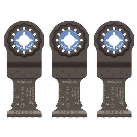 Bosch| OSL114C - 3 1 - 1/4 In. Starlock Carbide Plunge Cut Blade 3 Pk. - Mississauga Hardware Centre IncBOSCHOSL114C-3