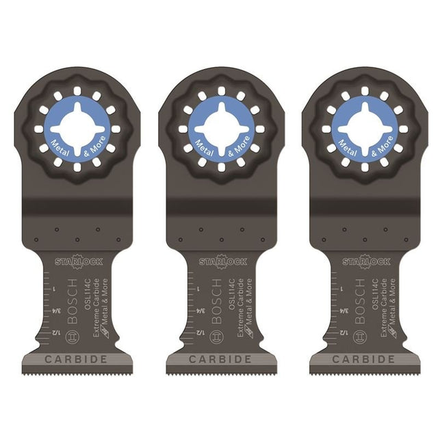 Bosch| OSL114C - 3 1 - 1/4 In. Starlock Carbide Plunge Cut Blade 3 Pk. - Mississauga Hardware Centre IncBOSCHOSL114C-3