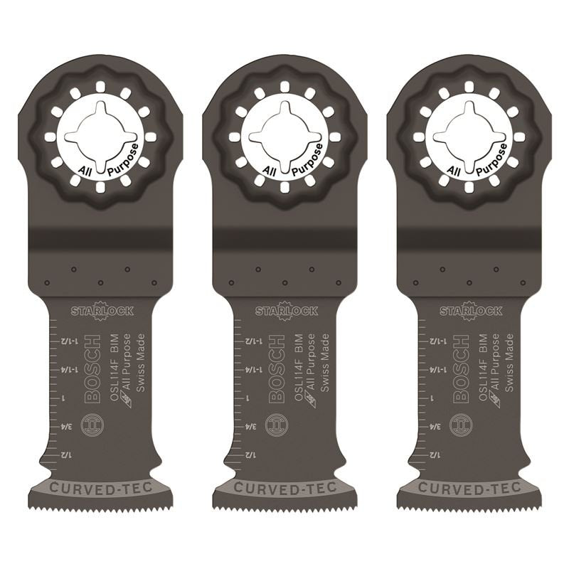 Bosch | OSL114F - 3 1 - 1/4 In. Starlock Bi - Metal Plunge Cut Blade 3 Pk. - Mississauga Hardware Centre IncBOSCHOSL114F-3