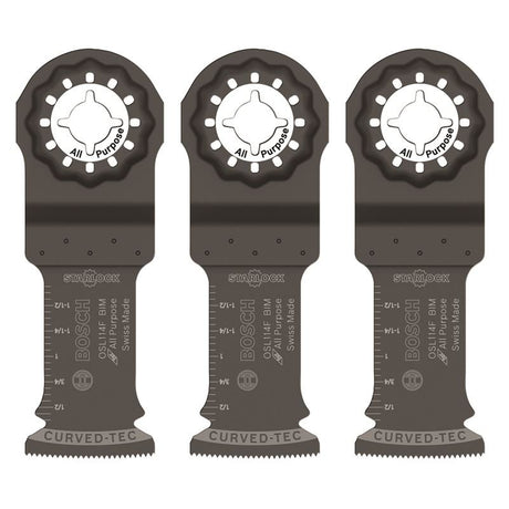 Bosch | OSL114F - 3 1 - 1/4 In. Starlock Bi - Metal Plunge Cut Blade 3 Pk. - Mississauga Hardware Centre IncBOSCHOSL114F-3