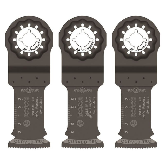 Bosch | OSL114F - 3 1 - 1/4 In. Starlock Bi - Metal Plunge Cut Blade 3 Pk. - Mississauga Hardware Centre IncBOSCHOSL114F-3