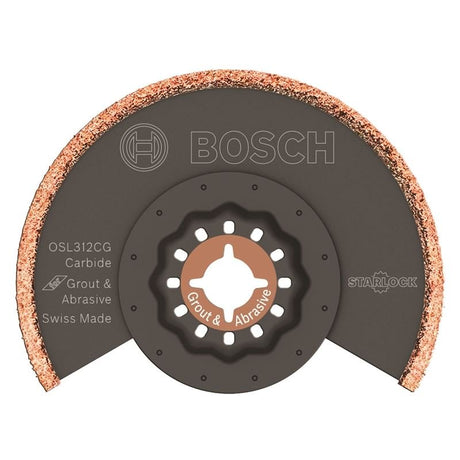 Bosch | OSL312CG 3 - 1/2 In. x 1/8 In. Starlock kerf Carbide Grit Grout Grinding Blade - Mississauga Hardware Centre IncBOSCHOSL312CG