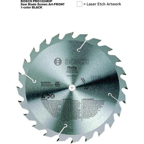 Bosch | PRO1024RIP 10" 24 Tooth Ripping Circular Saw Blade - Mississauga Hardware Centre IncBOSCHPRO1024RIP