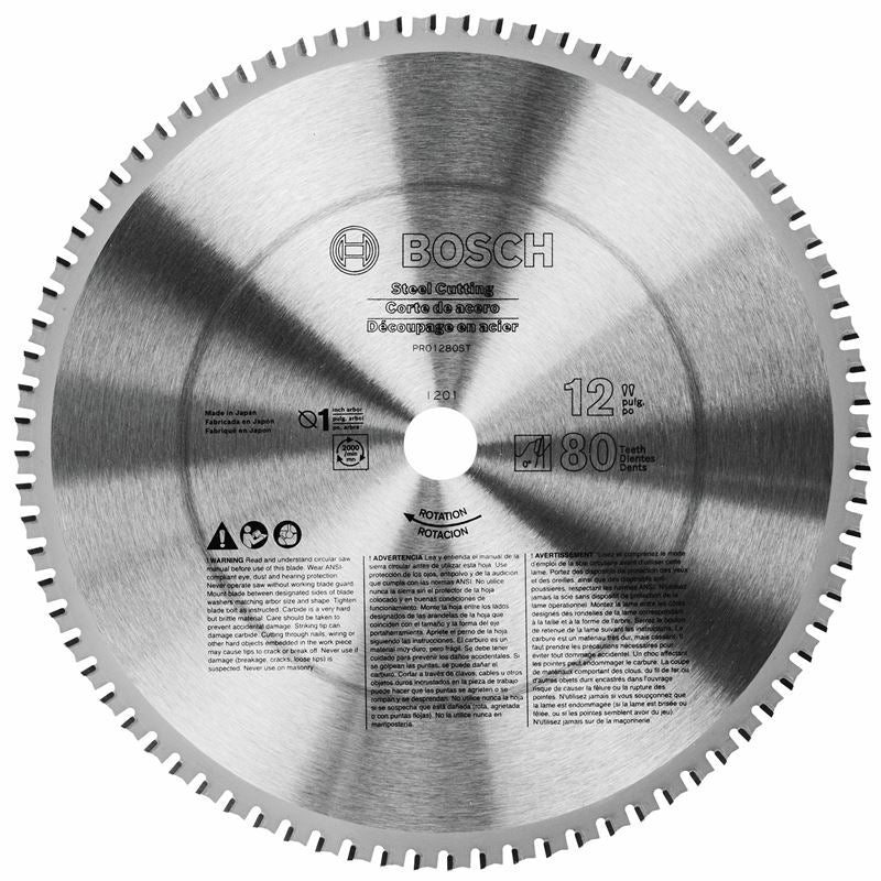 Bosch | PRO1280ST 12" 80 Tooth Ferrous Metal Cutting Circular Saw Blade - Mississauga Hardware Centre IncBOSCHPRO1280ST
