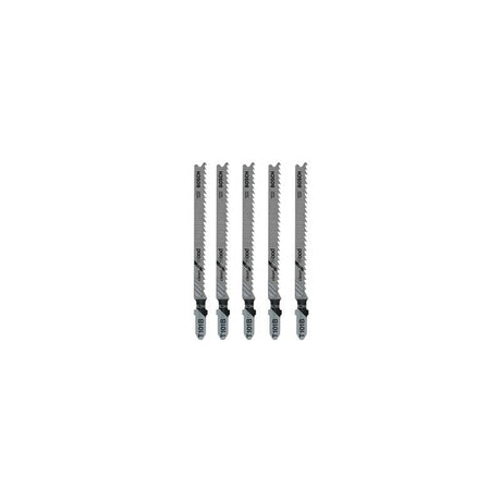 Bosch T101B 5 Pieces 4 In. 10 TPI Variable Pitch Clean for Wood T - Shank Jig Saw Blades - Mississauga Hardware Centre IncBOSCHT101B